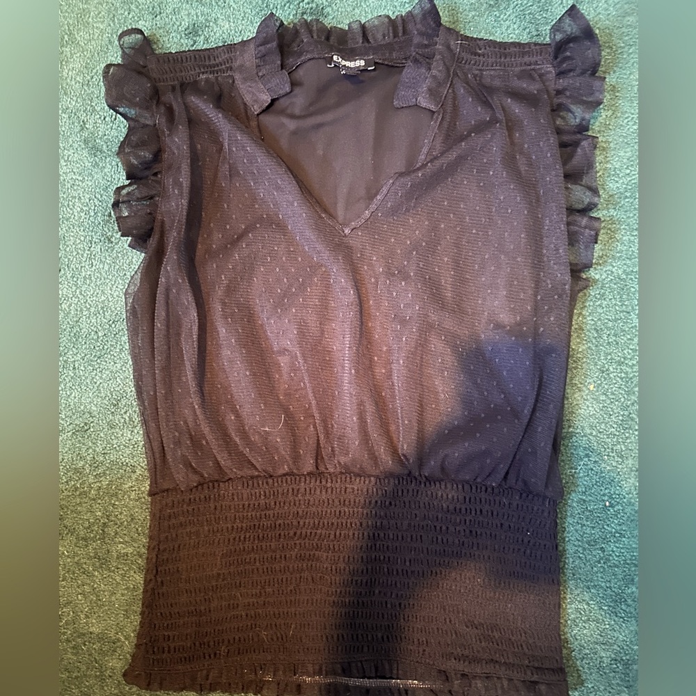 Express black lace top